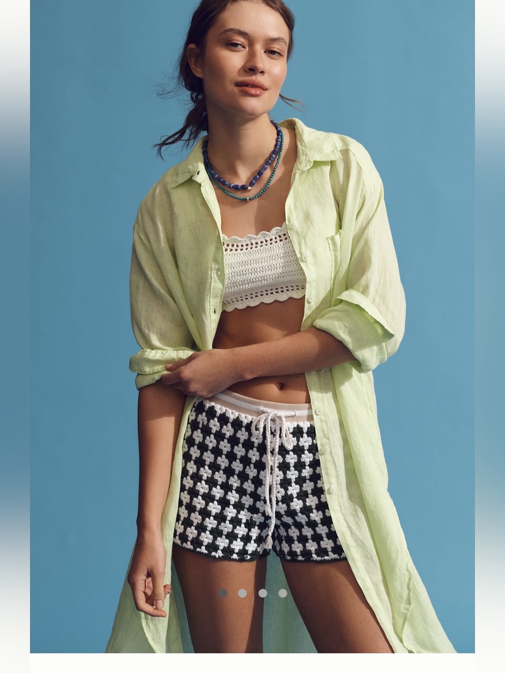 Relaxed button down linen tunic - Picture 3 of 6